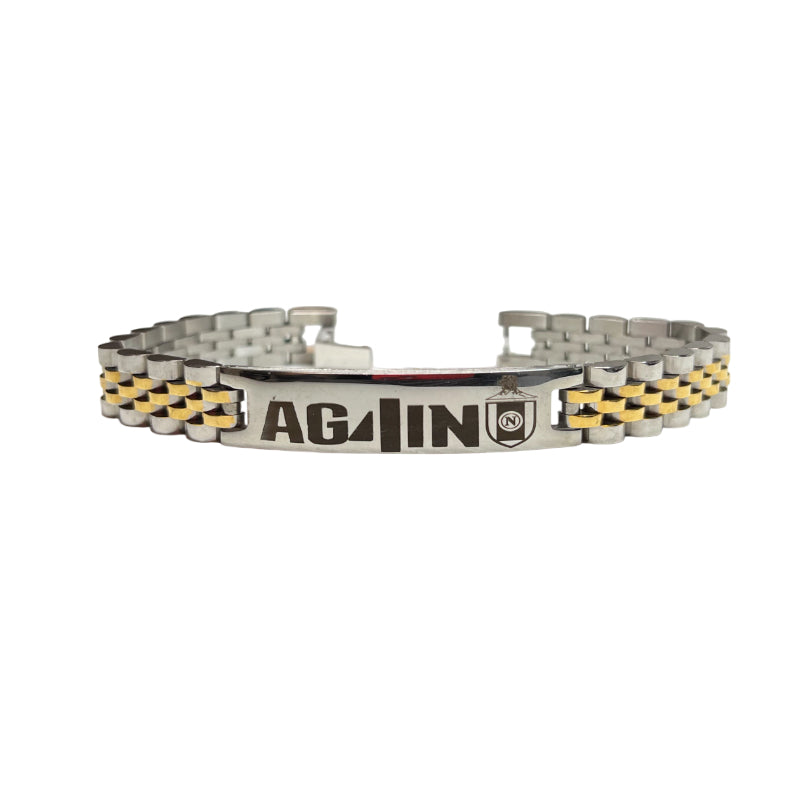Bracciale Uomo Re Mida AG4IN Quarto Scudetto Napoli BR-C-14